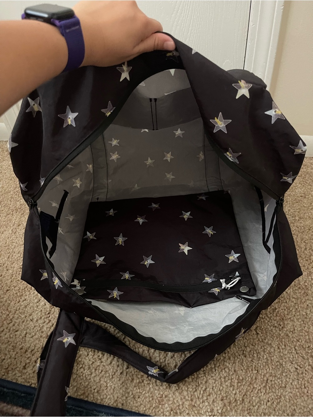 Baggu Cloud Carry On in Stars - Picture 3 of 7